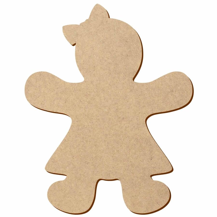 MDF para mujer de pan de jengibre, 5 – 50 cm, paquete con: 50 unidades, altura: 14 cm de alto