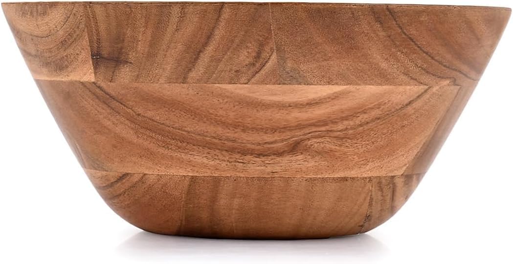 Kimona Fruit Bowl Wooden Fruit Bowl or Candy Bowl, Handcrafted Fruit Basket for Kitchen & Home Décor (9" X 9" X 4")