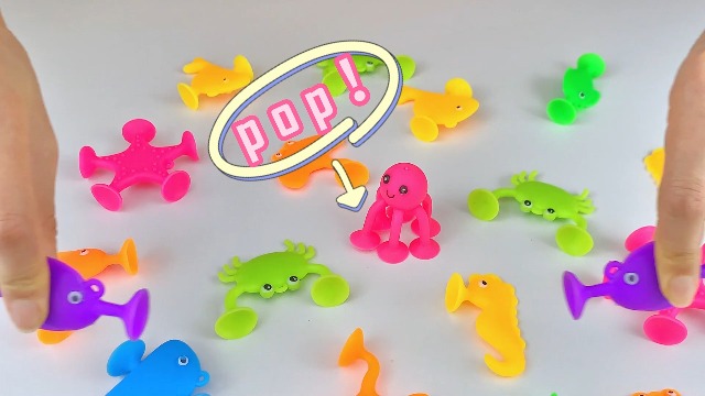 Jouets à Ventouses En Silicone – 45 Pièces Pour Bain Et Fenêtres – Jouets Sensoriels Montessori – Cadeau Enfants 3-8 Ans