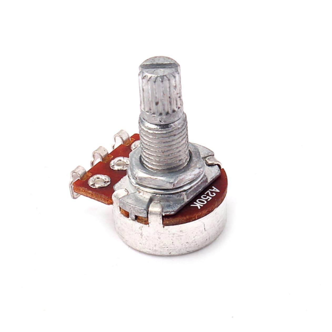 FAVOMOTO Full Size Long Knurled Split Shaft Guitar Volume Potentiometer A250k Gp205