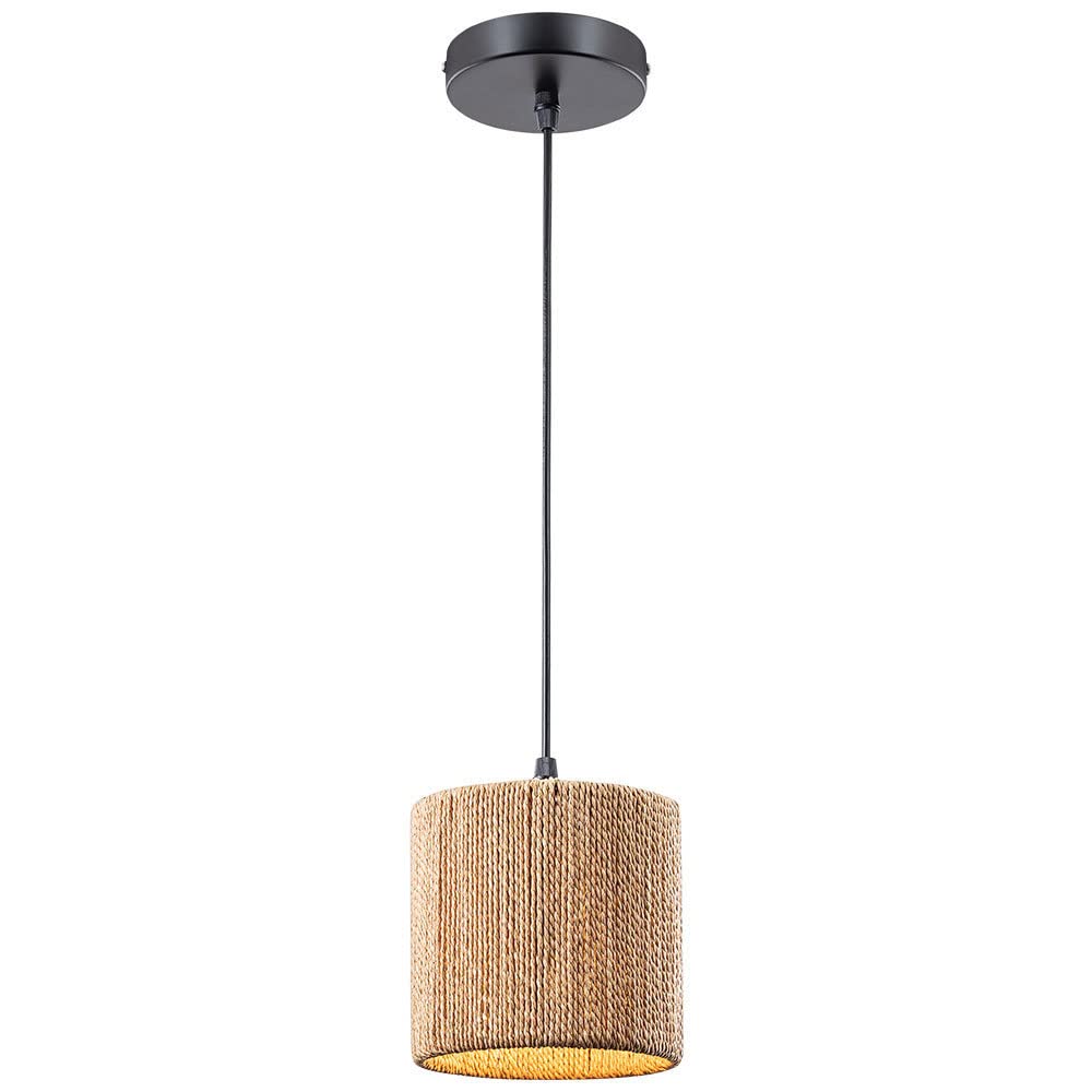 Plafonnier moderne tissé main et luminaire suspendu en osier Lucky Star