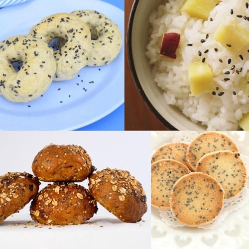 Image of BOKF Black & White Sesame Seeds | Natural, Unpolished Til | High in Calcium & Iron | Ideal for Cooking, Chutneys, Ladoos & Baking | Gluten-Free, Vegan (Kala Safed Till)