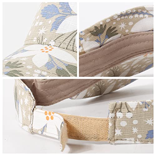 Image of HH HOFNEN Sports Sun Visor Hats Cotton Twill Ball Adjustable Sun Caps for Men Women