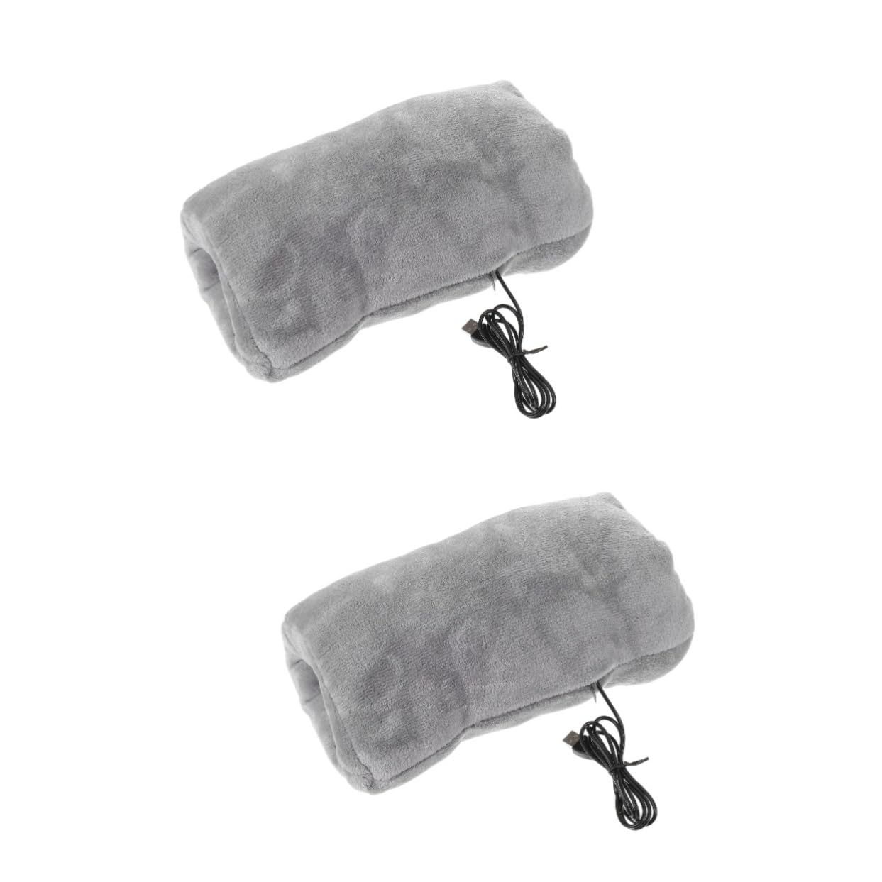 Sosoport 2pezzi Scaldamani Elettrico Ricaricabile Usb in Flanella Riscaldamento Portatile Per Inverno Comodo Morbido Per Anziani Riutilizzabile Pratico Per Ufficio Attività Allaperto