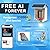 BROAIMX Bird Feeder with Camera, Free AI Forever for 11,000+ Species, 64G TF Card & 1080P HD, Solar-Powered Wireless Outdoor Design, App Alerts & Two-Way Audio for Garden (Sky Blue)