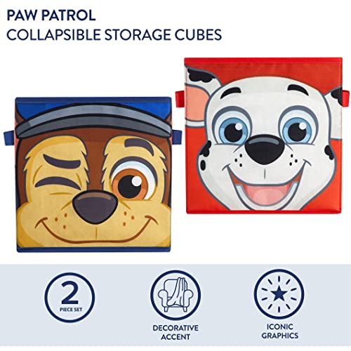 Image of Paw Patrol Collapsible Storage Cubes, Set of 2, 10 inchx10 inch