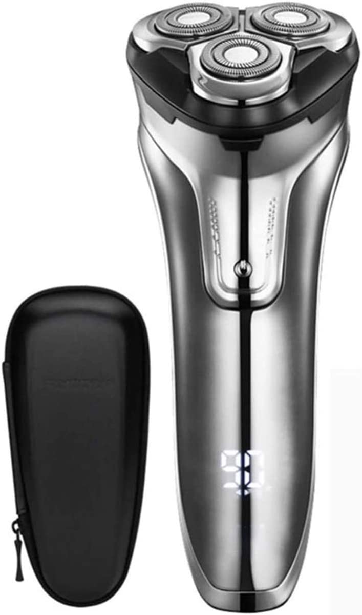 Maquinilla de afeitar eléctrica, afeitadora eléctrica recargable con recortadora de barba emergente, maquinilla de afeitar eléctrica para hombre