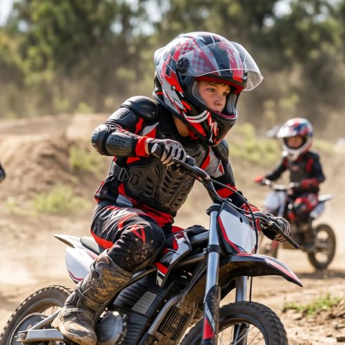 Image of Kids Motorcycle Helmet Full Face DOT Approved