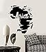 Vcnhln Decalcomania da Muro in Vinile Africa Mappa del continente Africa Adesivi Animali Home Soggiorno Decorazione 57x65cm