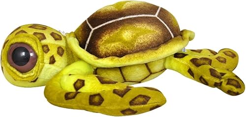 Miniatura 10 de Muñeco de peluche suave de tortuga marina con emulación de peluche, juguetes de peluche de tortuga y el mejor regalo para juguetes para bebés (azul,