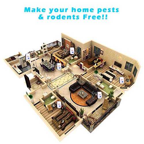 Ultrasonic Pest Repeller 6 Pack, 2020 Generation, Pest Repellent, Electronic Indoor Pest Repellent Plug in for Insects, Bugs, Pest Control for Living Room, Garage, Warehouse, Office, Hotel