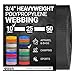 Strapworks Heavyweight Polypropylene Climbing Webbing, Black, 3/4" x 10 yd
