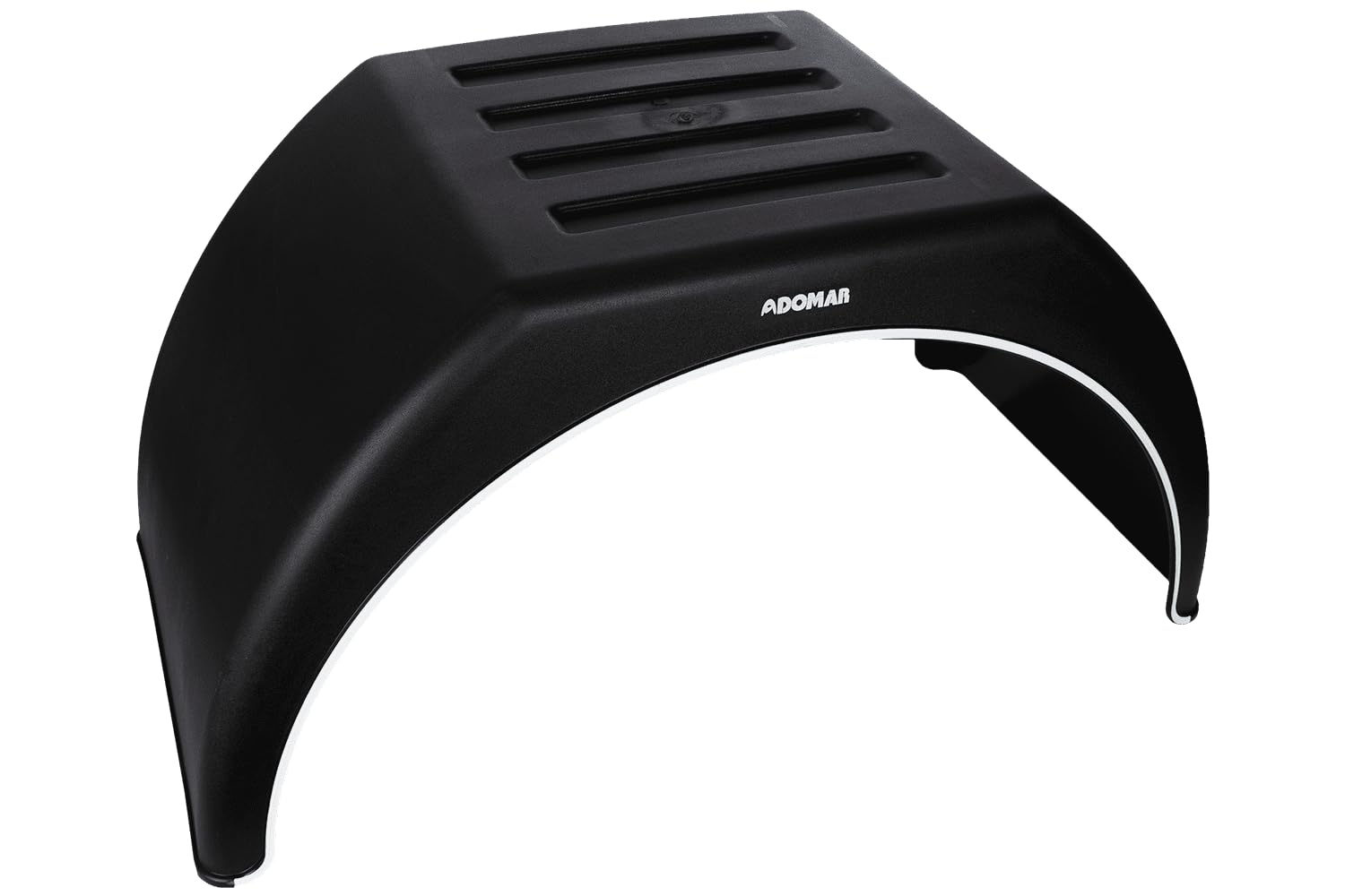 DOMAR Garde-Boue jumelé 14 à 16 Pouces en Plastique pour remorque 915 x 450 mm Passage de Roue Plat comme Protection Anti-Boue Robuste pour Roues jumelées de l'utilitaire