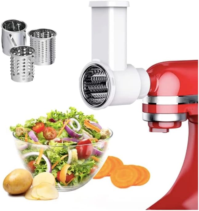 Stainless Steel Slicer Shredder Attachment for KitchenAid