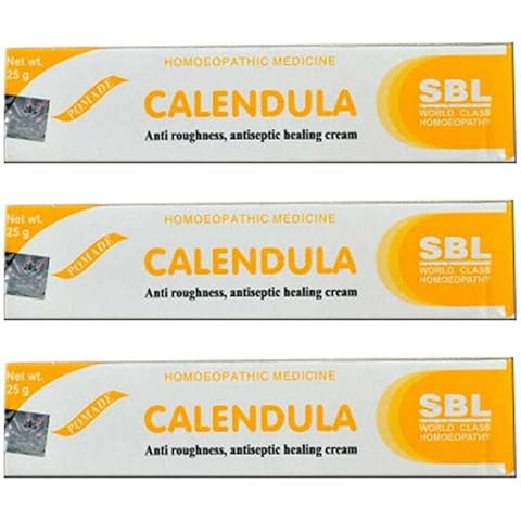 3 x 25g SBL Calendula Ointment Antiseptic Healing Cream, Anti Roughness Cover