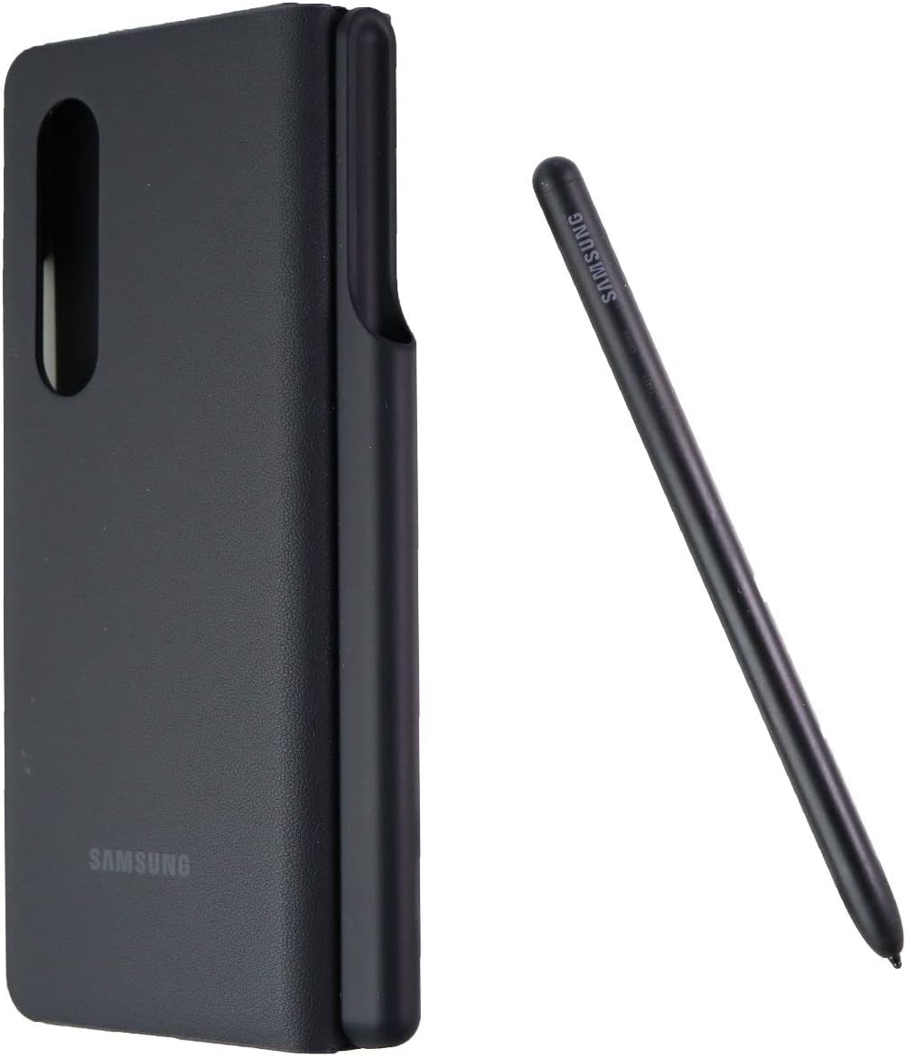 Galaxy Z Fold 3 Phone Case with S Pen, Protective Cover, Heavy Duty, Shockproof Smartphone Protector, US Version, Black,EF-FF92PCBEGUS