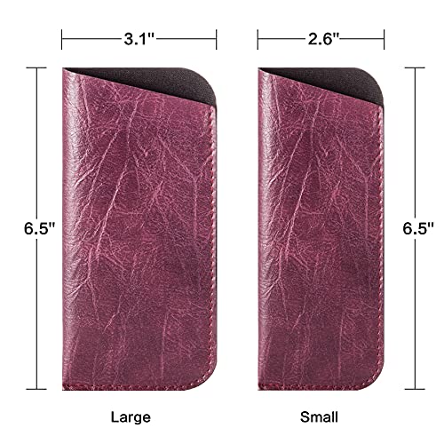 Image of TRIUMPH VISION 3 Pack Reading Glasses Pouch - Soft Eyeglasses Bag Portable Cloth Eyewear Case
