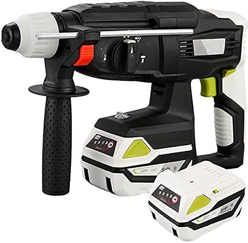 DUSIQ 2021 Upgrade 3-in-1-Bohrhammer mit 2 Li-Ionen-Akku 5,0 Ah Sicherheitskupplung SDS-Schnellspannfutter bürstenloser…