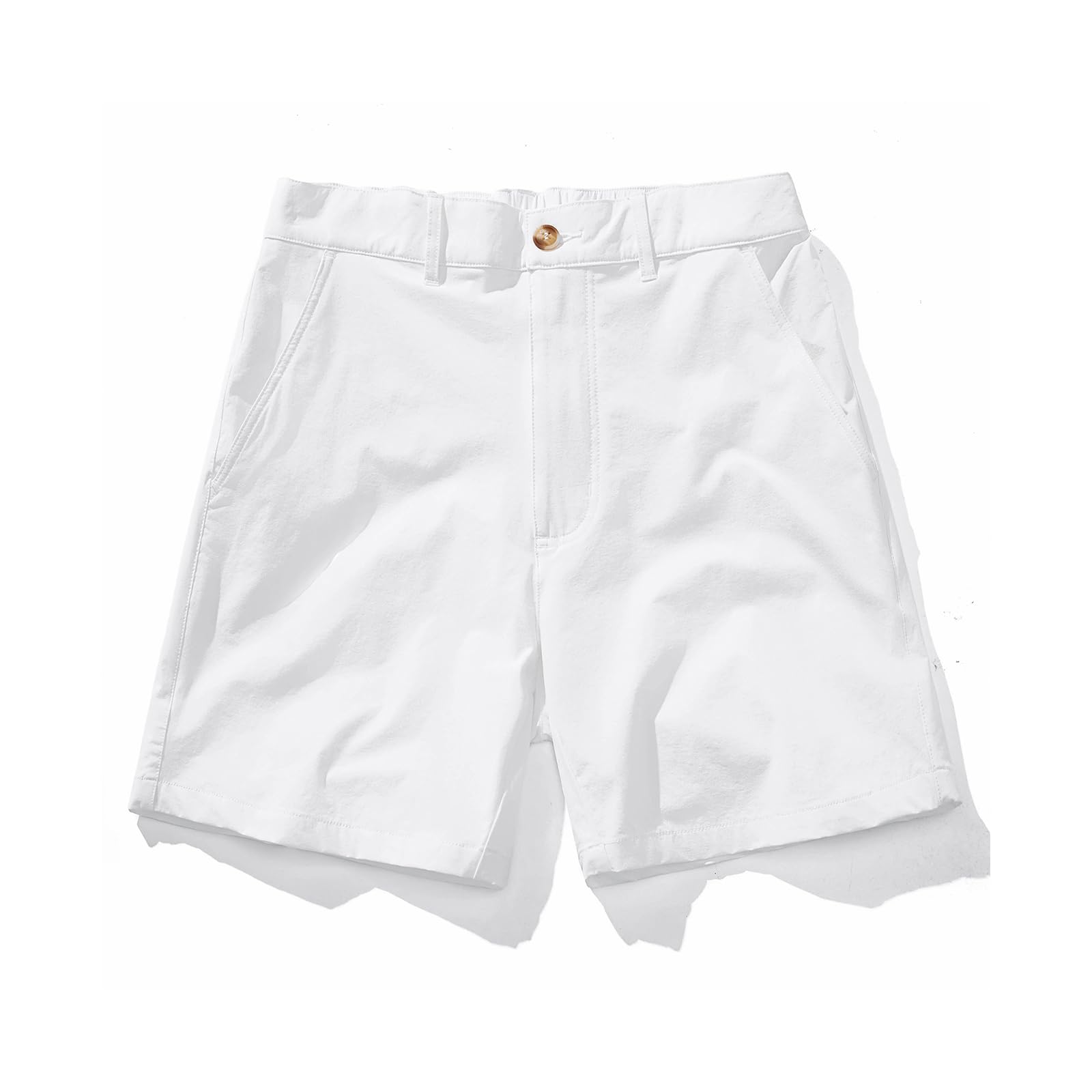 AIMPACT Men's Chino Shorts 5" Flat Front Elastic Waistband Stretch Golf Formal Casual Fashion Summer Shorts