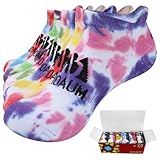 BIOAUM Womens Cotton Ankle Anti-blister Thick Cushioned Wicking Odor Resist Athletic Running Socks 6 Pairs
