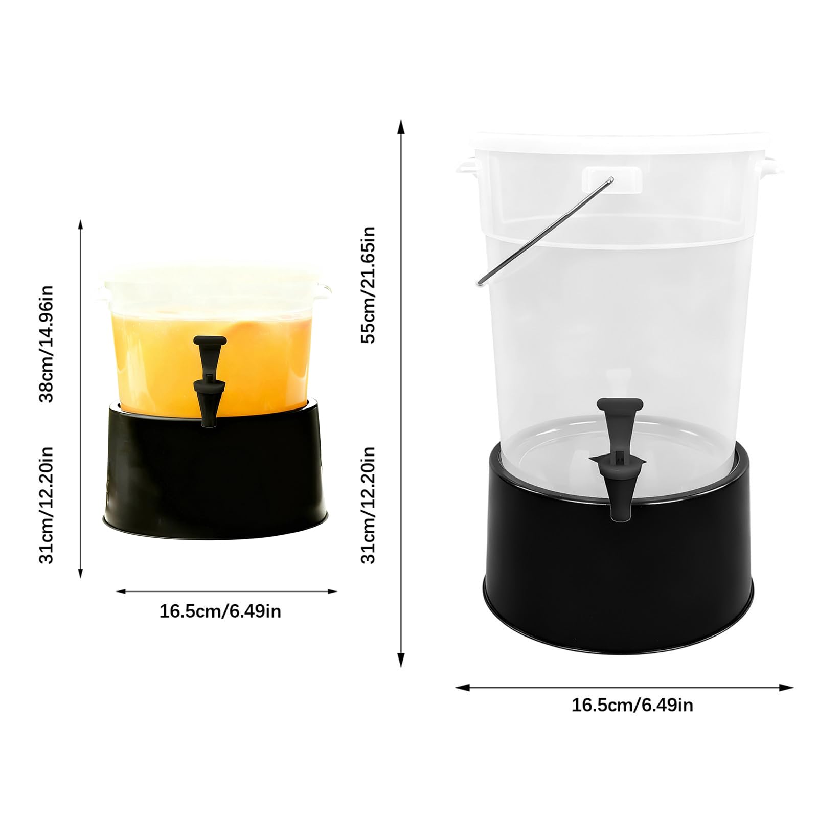 Dispensador de bebidas heladas de gran capacidad, contenedor a prueba de fugas con grifo para hogares, cocina, eventos al aire libre, refrigerador, jarra de agua fría, dispensador de bebidas