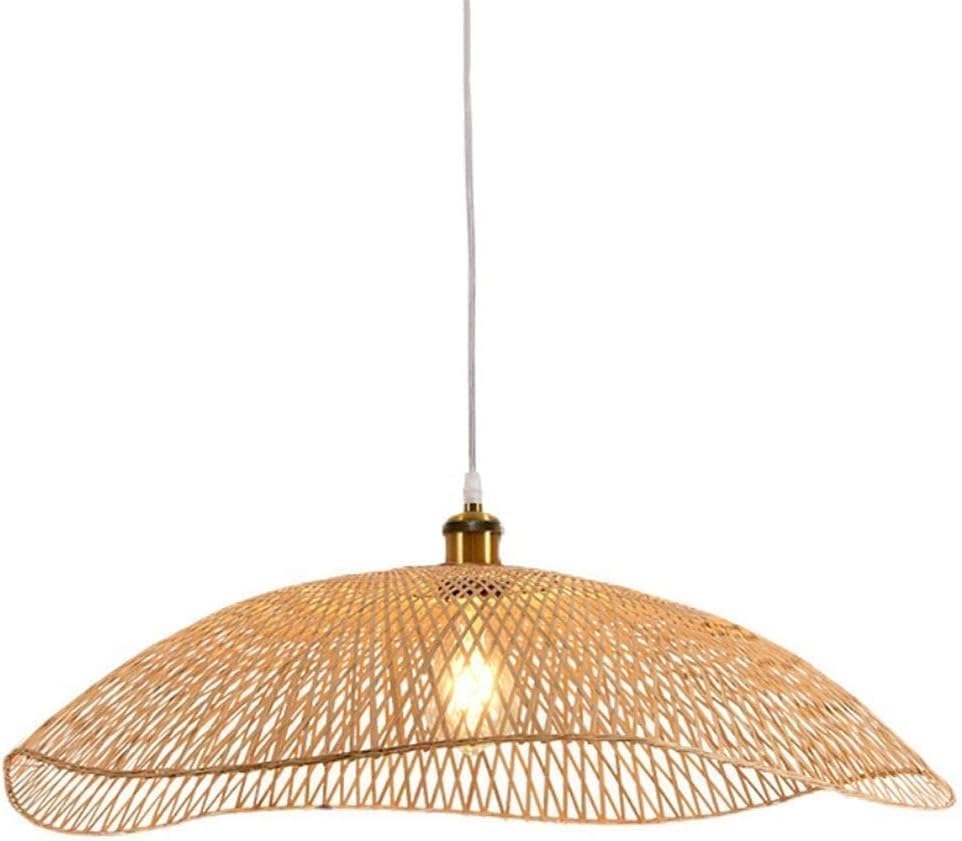 Lustre en bambou pour cuisine et salle à manger : l'esprit rustique moderne