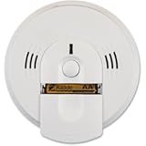 KN-COSM-BA Battery-Operated Combination Carbon Monoxide and Smoke Alarm with Talking Alarm , WHITE