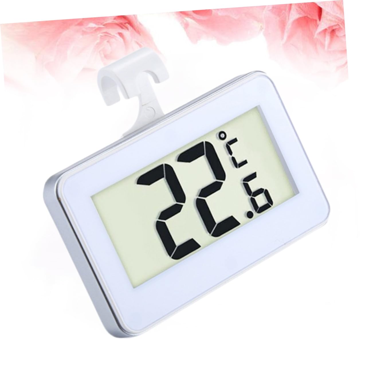Yardwe 6piezas Termómetro Digital Con Gancho Para Refrigerador y Congelador Medición De Temperatura Interior y Exterior Pantalla Lcd Alarma De Temperatura Para Acuarios y Hogar