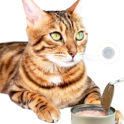 Rayconup Dosendeckel 400g, 6 Stück Deckel für Dosen, Waschbar Dosendeckel Deckel für Katzen & Hundefutter Dosen, Konservendosen für Aufbewahrung Lebensmittel Tierfutter Katzenfutter Hundefutt(75mm)