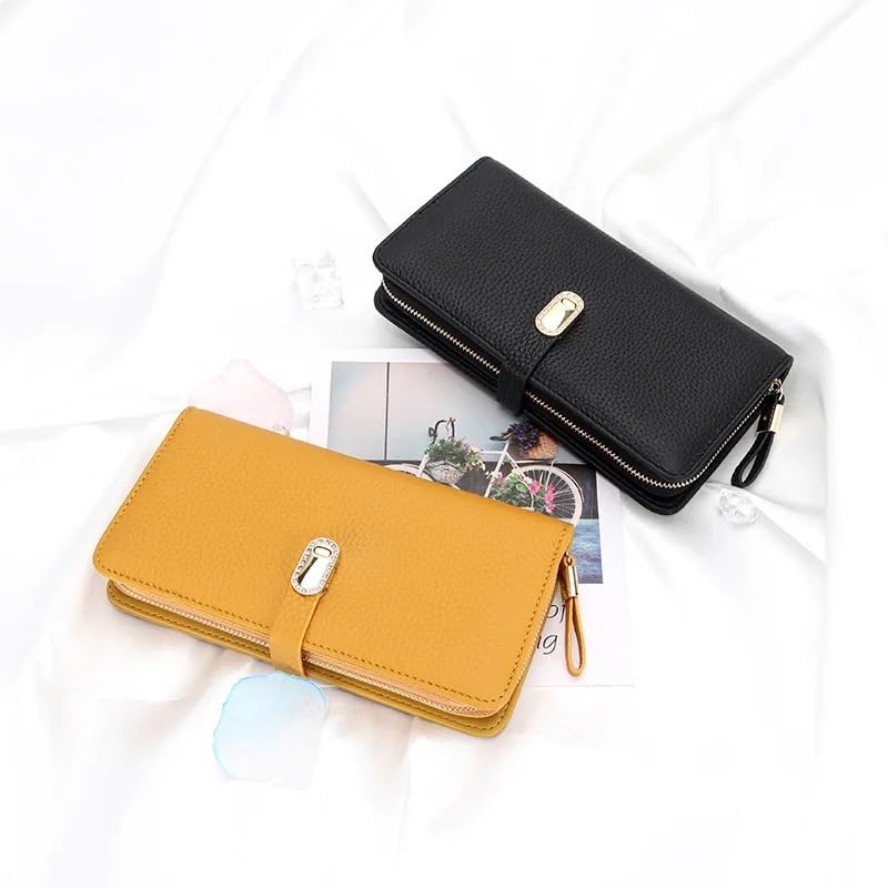 Womens Wallets and Purses Colorful Bright Metal Buckle Zipper Purse Card Holder Money Bags2