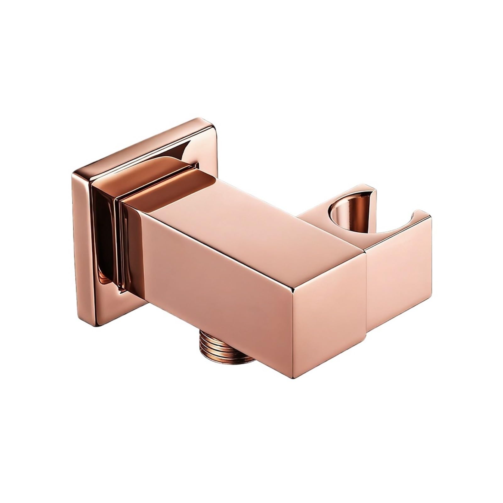 Xfhtycj Rose Gold 1Pcs Brass Adjustable Wall Mount Shower Holder(Rose Gold)