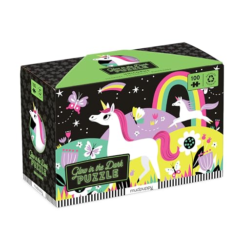 Unicorns Glow in the Dark Puzzle: 100 Pieces