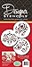 Designer Stencils Amore Cookie Stencil Set, Beige/Semi-Transparent