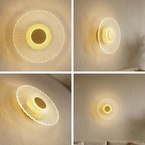 Image of Spider Glow Modern LED Wall Light, 3 in 1 Light Modes, Warm White, Neutral White, Cool White, Decorative Spiral Wall Light for Living Room, Bedroom, Staircase, Hotel, Indoor Wall Lighting