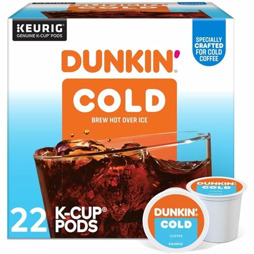Dunkin' Brew K-Cup, Pod Over Ice, Keurig Single...