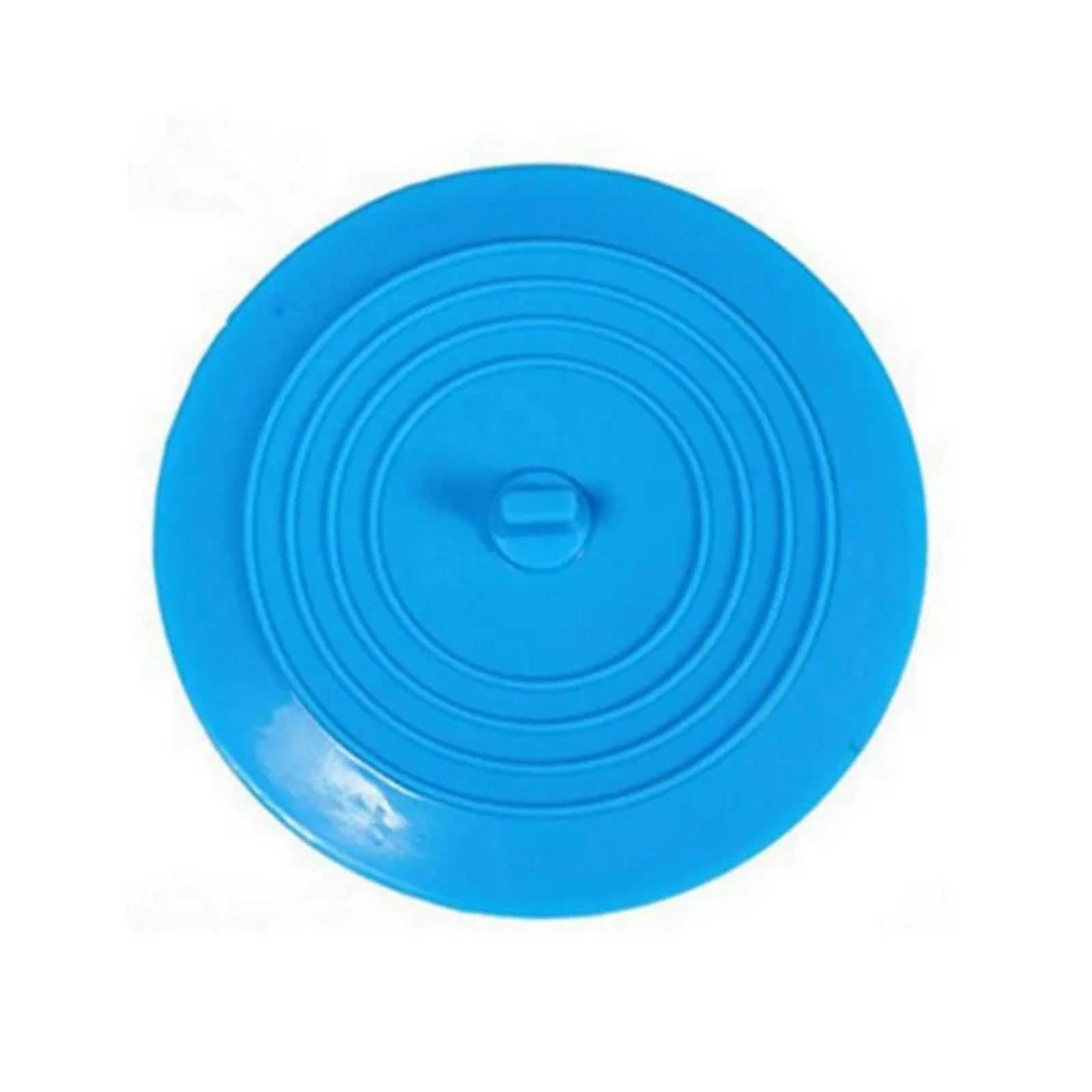 Grand bouchon de canalisation baignoire 15 cm bleu couverture silicone