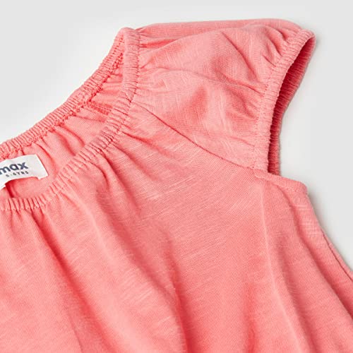 Image of Max Girls Embroidered Round Neck A-Line Dress