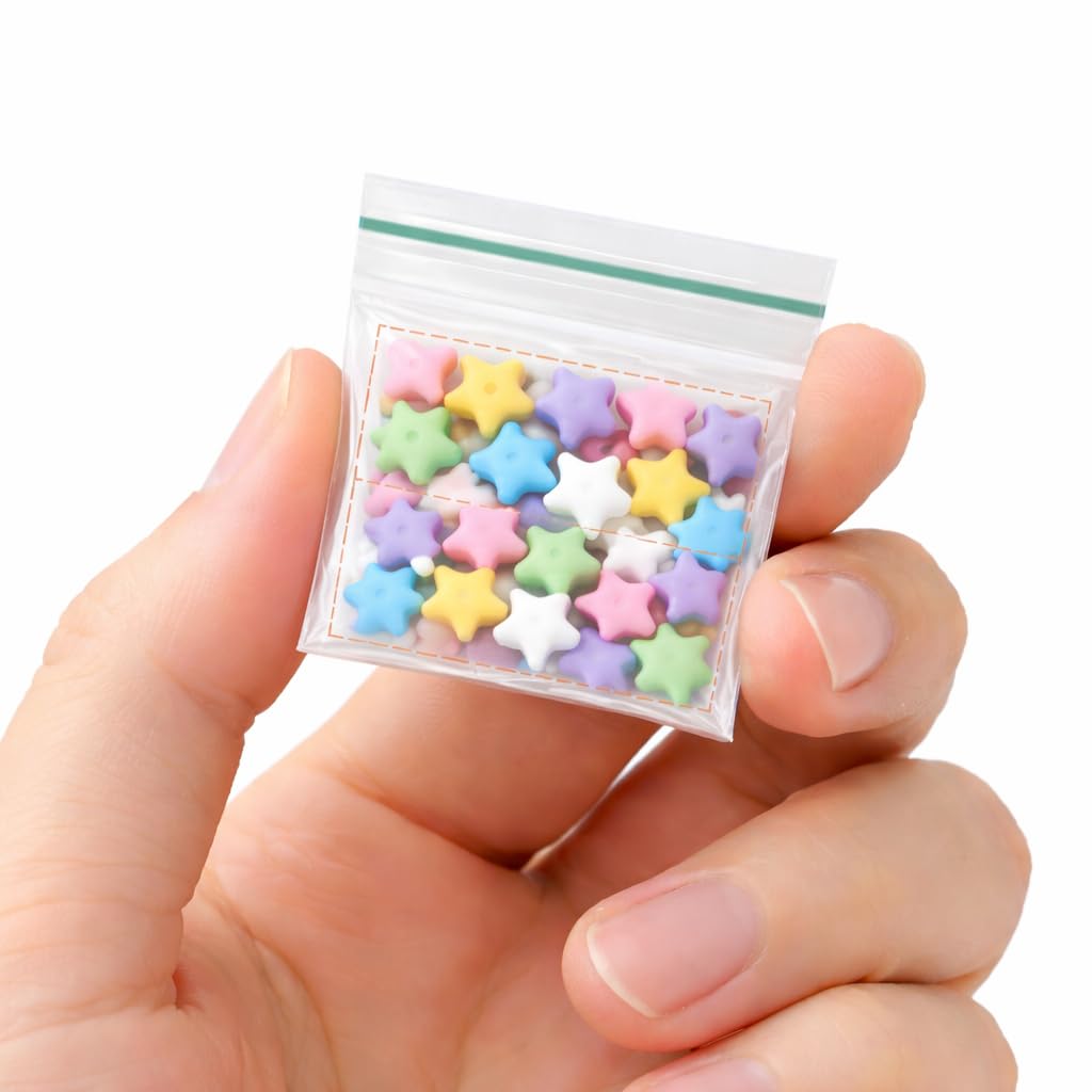 Inflate Decorate Ltd. Clear 20Mm X 20Mm - Pack Of 100 Grip Seal Bags, Resealable Storage Bags, Polythene Packaging For Food Storage, Jewellery