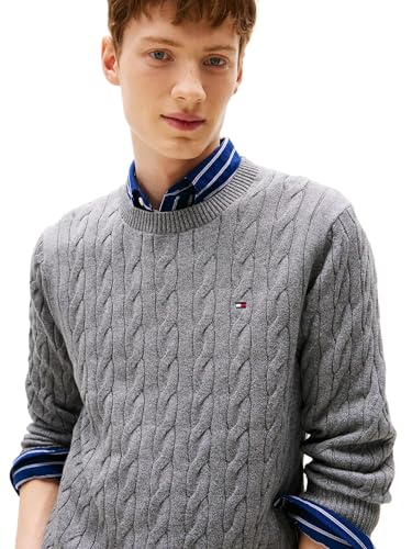 Tommy Hilfiger Men's Iconic Cable Knit Sweater 2024 Collection3