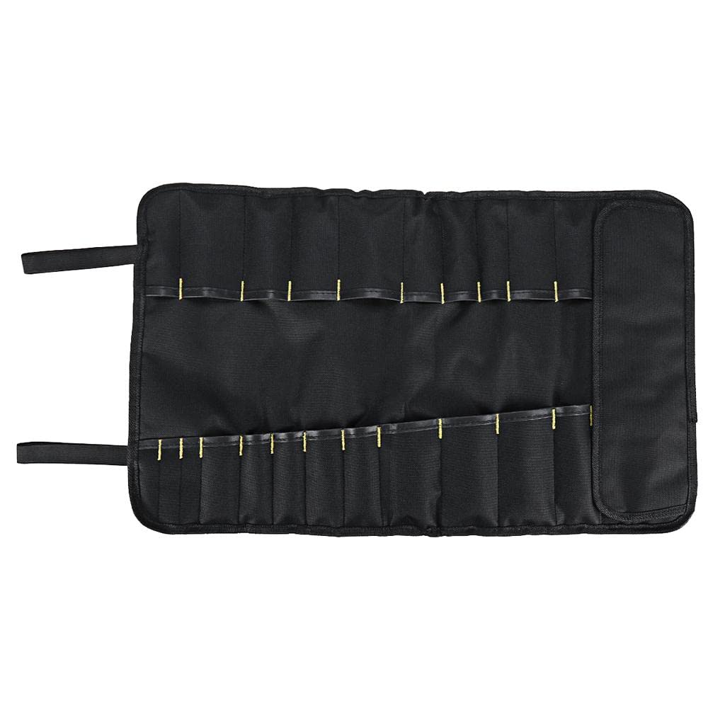 STYLEHEAVEN Professional Cutlery Chef Bag – Knife Roll Bag for Chefs Fits Up to 22 Knives Black-picture-24
