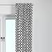 Bacati - Love Window Treatments (Sold Individually) (Single Curtain Panel 42 x 84 inches, Black Diamonds)