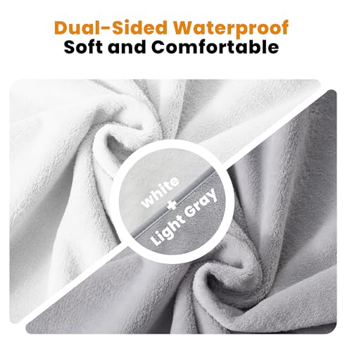 Couverture imperméable 203x229cm plaid lit et canapé réversible - 5