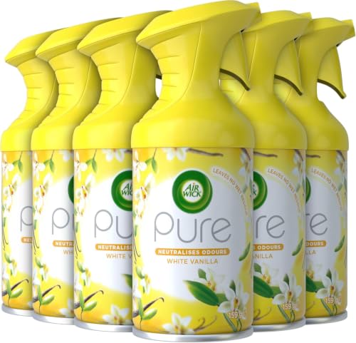 Air Wick Pure Aerosol Cherry Blossom Air Freshener 3x 250ml (White Vanilla)
