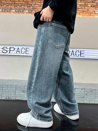 Image of Lymio Junior's Boys Jeans Pant | Kids Jeans for Boys | Denim Baggy Pants | Loose Fit Casual Trousers for Children (LK-50-51)