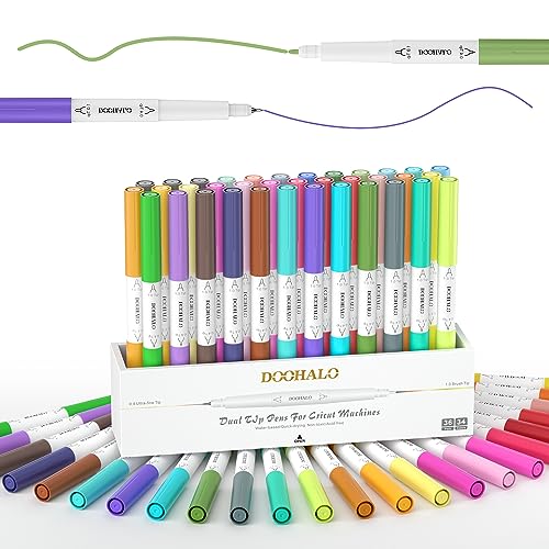 Stylos double pointe pour Cricut Maker 3 et Explore Air 2 lot de 36 feutres DOOHALO