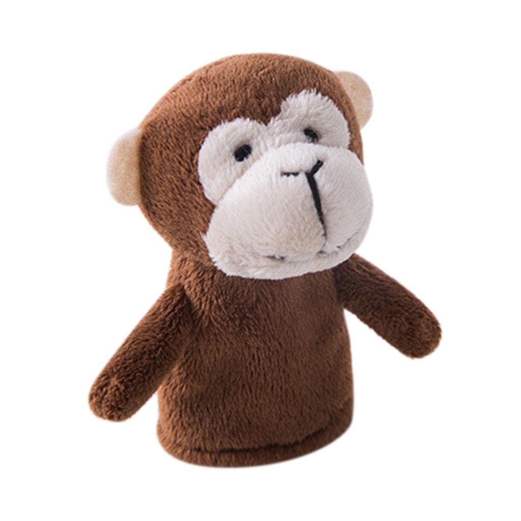 Fashion My Day® Cartoon Animal Finger Puppets Set Baby Educational Fingers Toys Kids Gift Dark Brown Monkey Toys & Games|Baby & Toddler Toys|Early Development & Activity Toys|Bricks & Blocks-image-42
