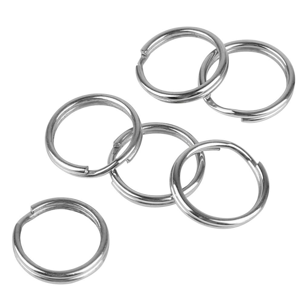 Pawfly 100 Pack 1/2 Inch OD Mini Small Split Jump Ring Bulk Rings for