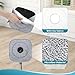 Yicotira Square Microfiber Mop Pads Compatible with True & Tidy True Spin Mop - Mop Replacement Pads for Square Spin Mop and Bucket - Washable Pads fit for All 9 Inch Square Spin Mop (6 Pack)