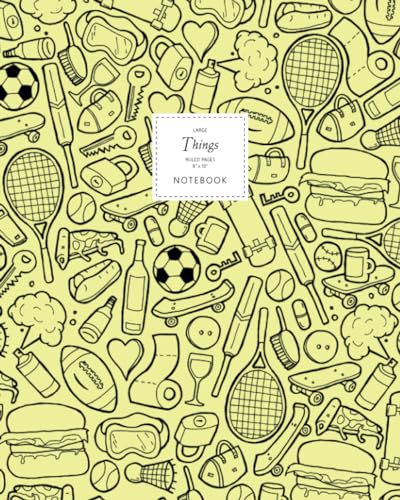Things Notebook - Ruled Pages - 8x10 - Large: (Yellow