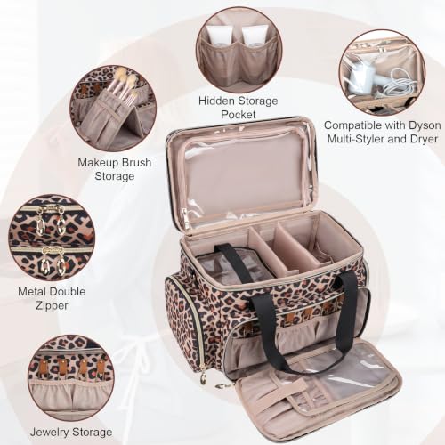 Image of GDNasist Large Makeup Bag, Portable Travel Makeup Bag Organizer